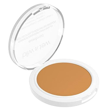 Wet n Wild Bare Focus Clarifying Finishing Powder | Matte | Pressed Setting Powder Medium-Tan with Vitamin E & Vegan Collagen Paraben & Cruelty Free-1.34 Ounces